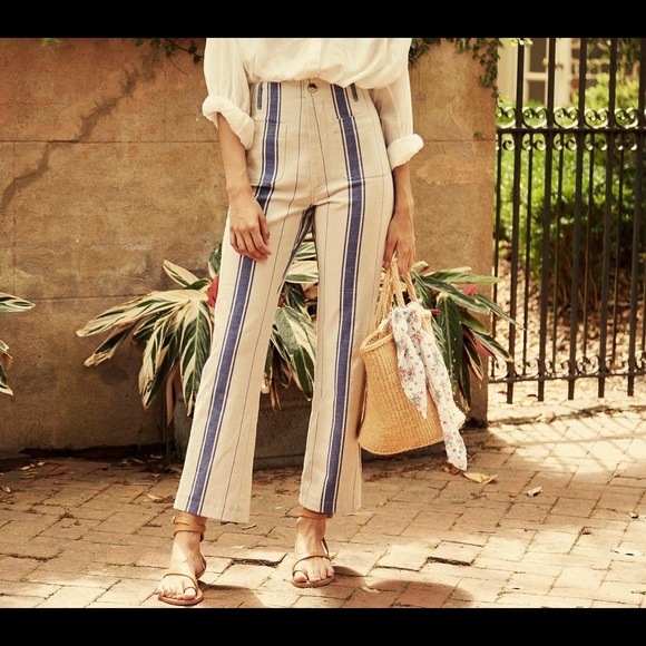 Doen Denim - Dôen striped straight leg pants Size 26